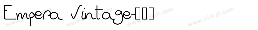 Empera Vintage字体转换